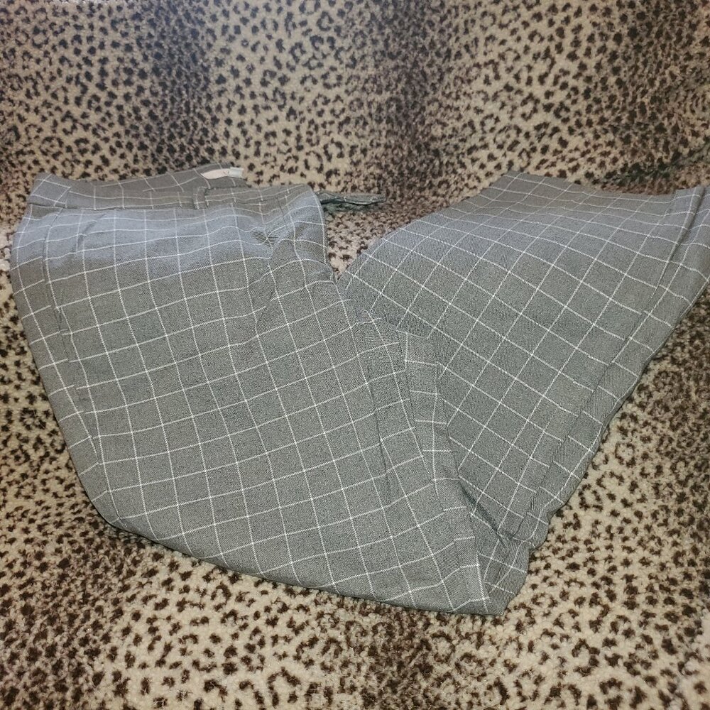 Like New - Loft Windowpane Rivera Slim Pant - Size 8
